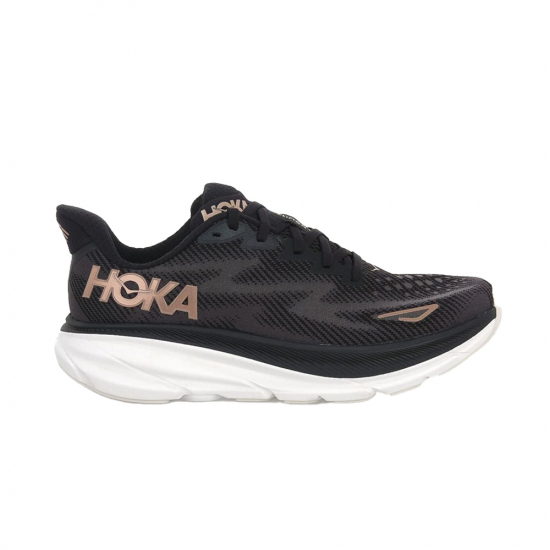 Hoka Clifton 9 Women Black/Rose Gold i gruppen Skor / LPNING / Lparskor hos Rune stberg Cykel & Sport Aktiebolag (1127896BRGLr)